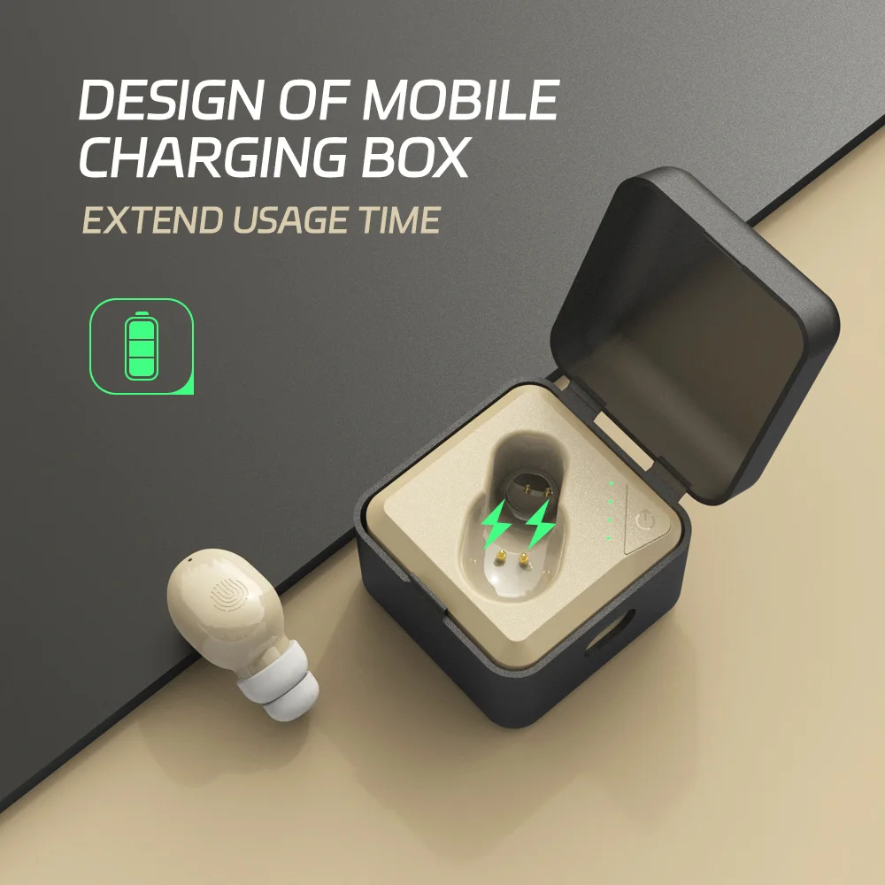 أداة مساعدة السمع الجديدة القابلة لإعادة الشحن لكبار السن لعام 2025 - ملابس ثنائية، مضخم صوت، 3 ألوان #5