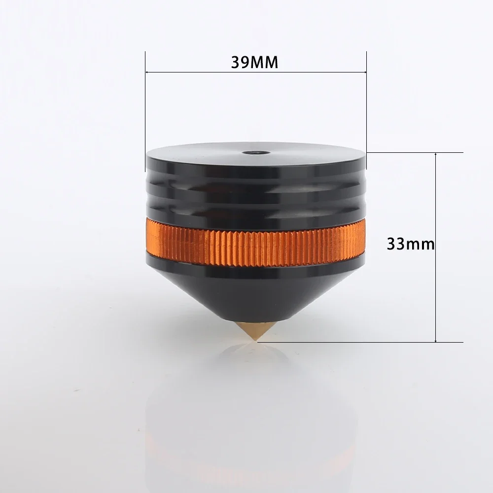 

4xAudiocrast FT004 39X33mm Aluminum Speaker Shock Spike Adjustable Stand Feet Isolation Base Pads