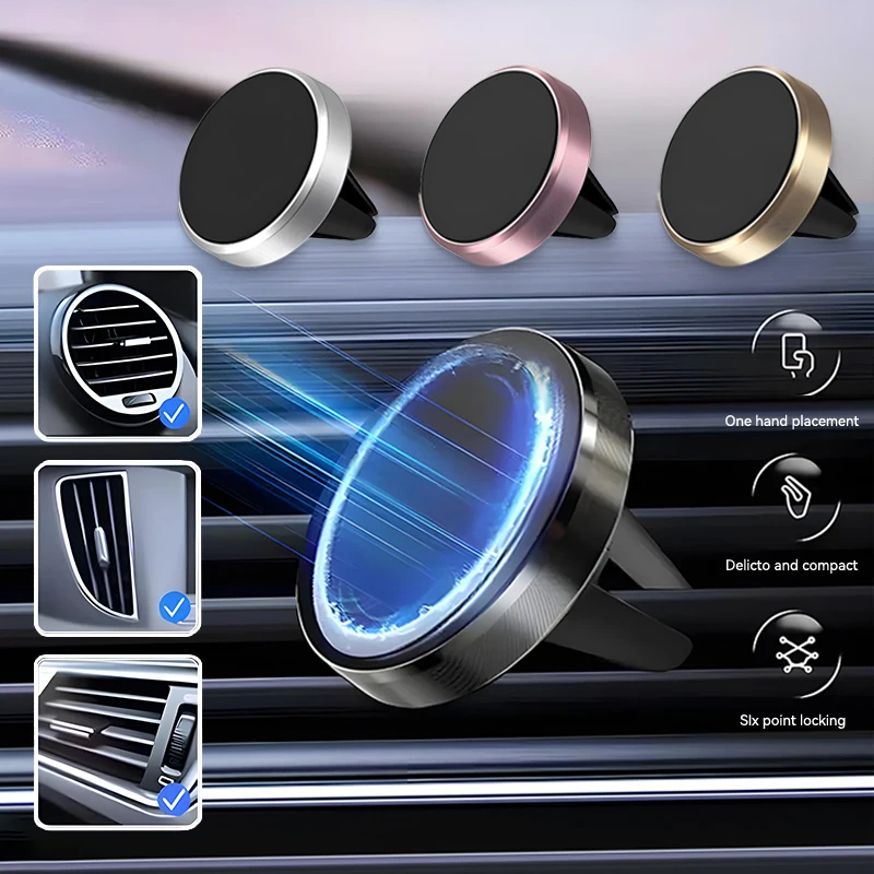 

Универсальный автомобильный держатель для телефона Magsafe для iPhone 15, 14, 13, 12, 11 Pro Max Samsung S23 S24, магнитная подставка, автомобильные аксессуары для вентиляционных отверстий