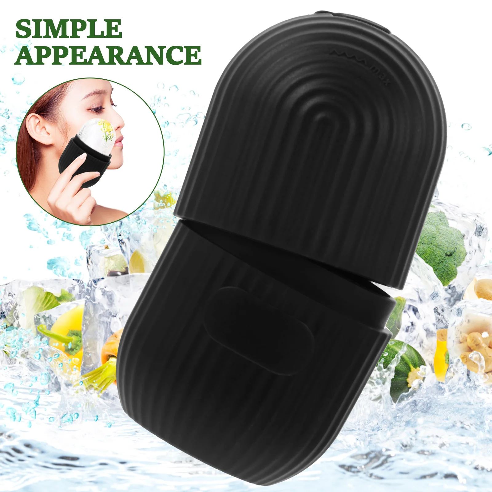 Gezicht siliconen mal herbruikbare draagbare huidverzorging gezichtsmassage tool ijsblokjesvorm voor thuisreizen koeling gezichtsbehandeling