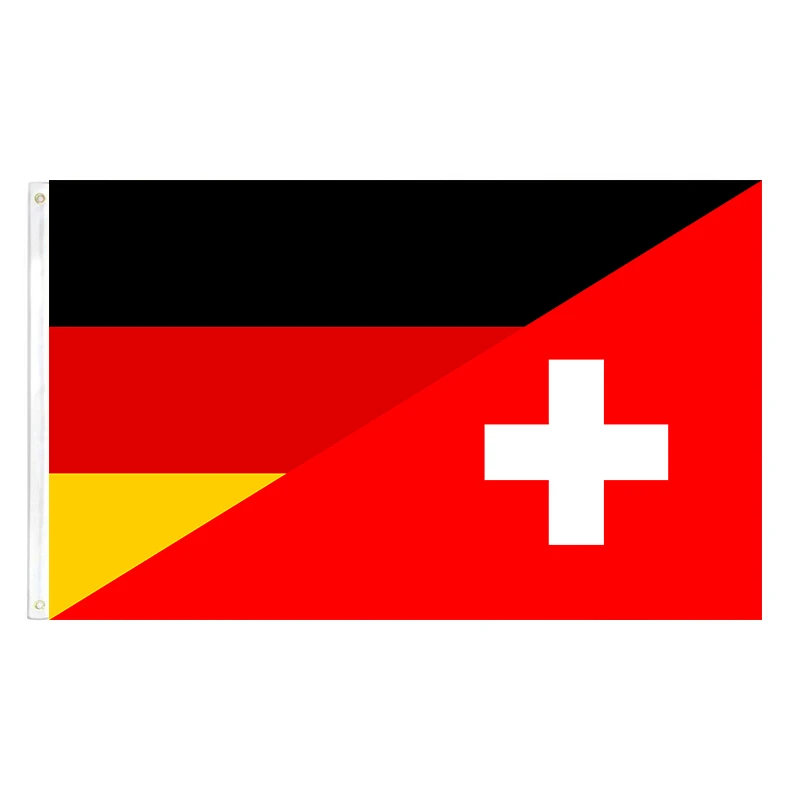 Group A Germany Switzerland Flag Friendship 2ft*3ft (60*90cm) 3ft*5ft (90*150cm) Size Christmas Decorations Flag Banner