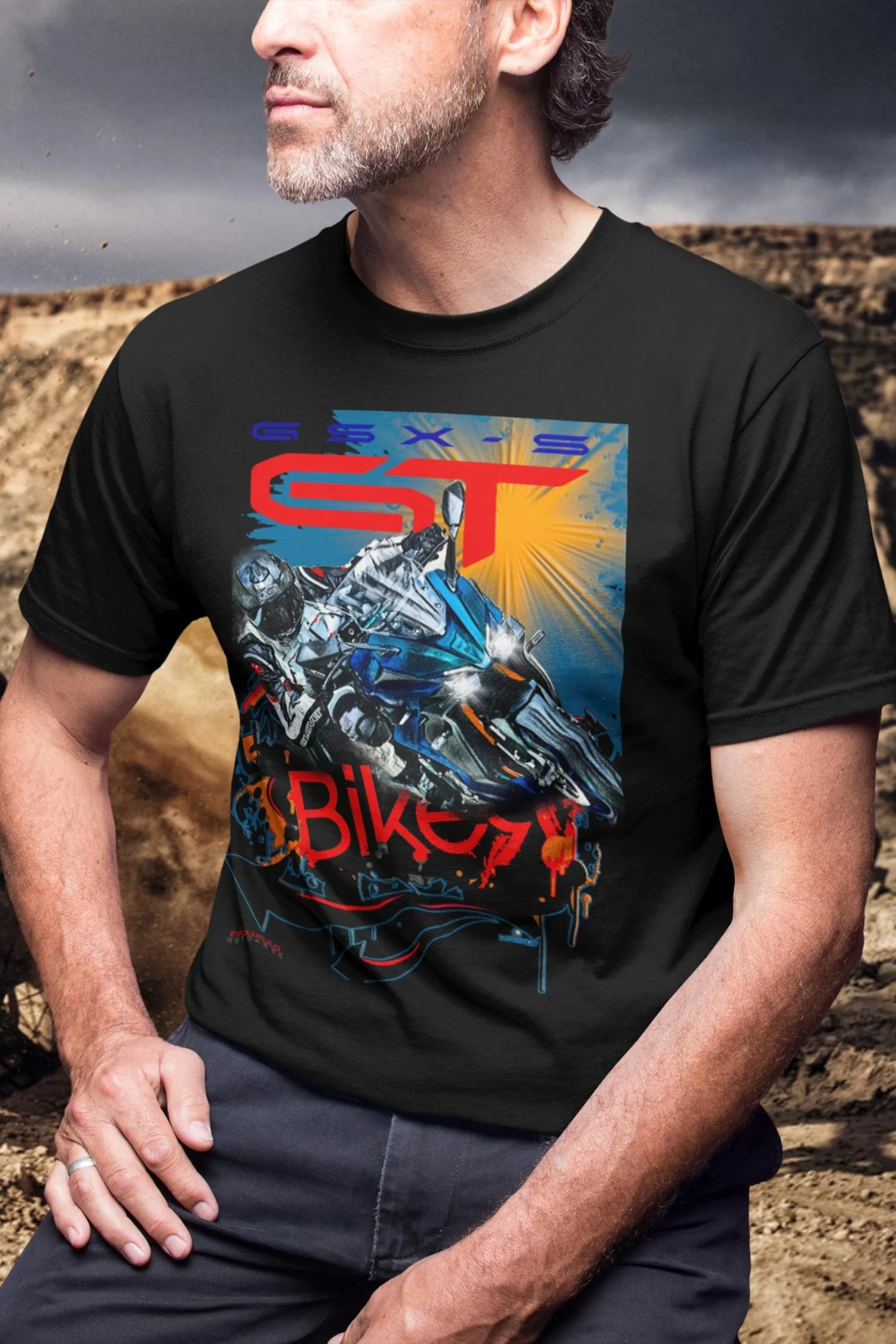 

412 @ EY Футболка S.uzuki GSX-S1000GT Идеальный байкерский подарок для Grand Tourer Rider Фанер Топ для S.uzuki Owners Husband Present Appa