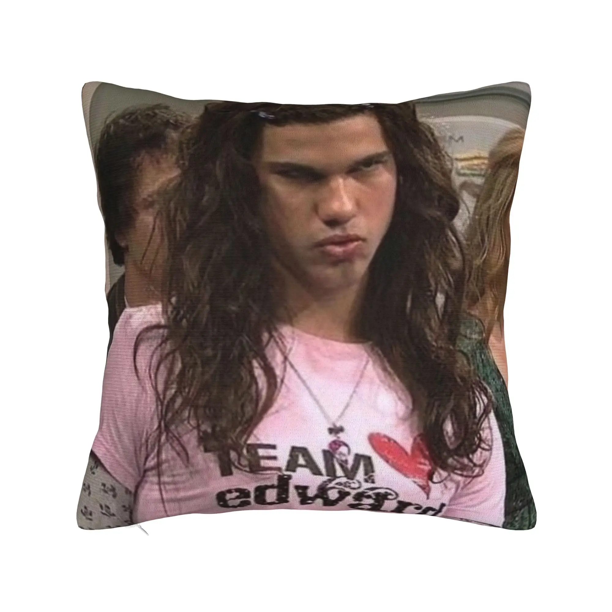 Team Edward Jacob Twilight Pillowcase Double-sided Printing Cushion Cover Decorative  Throw Pillow Case Cover Sofa Square