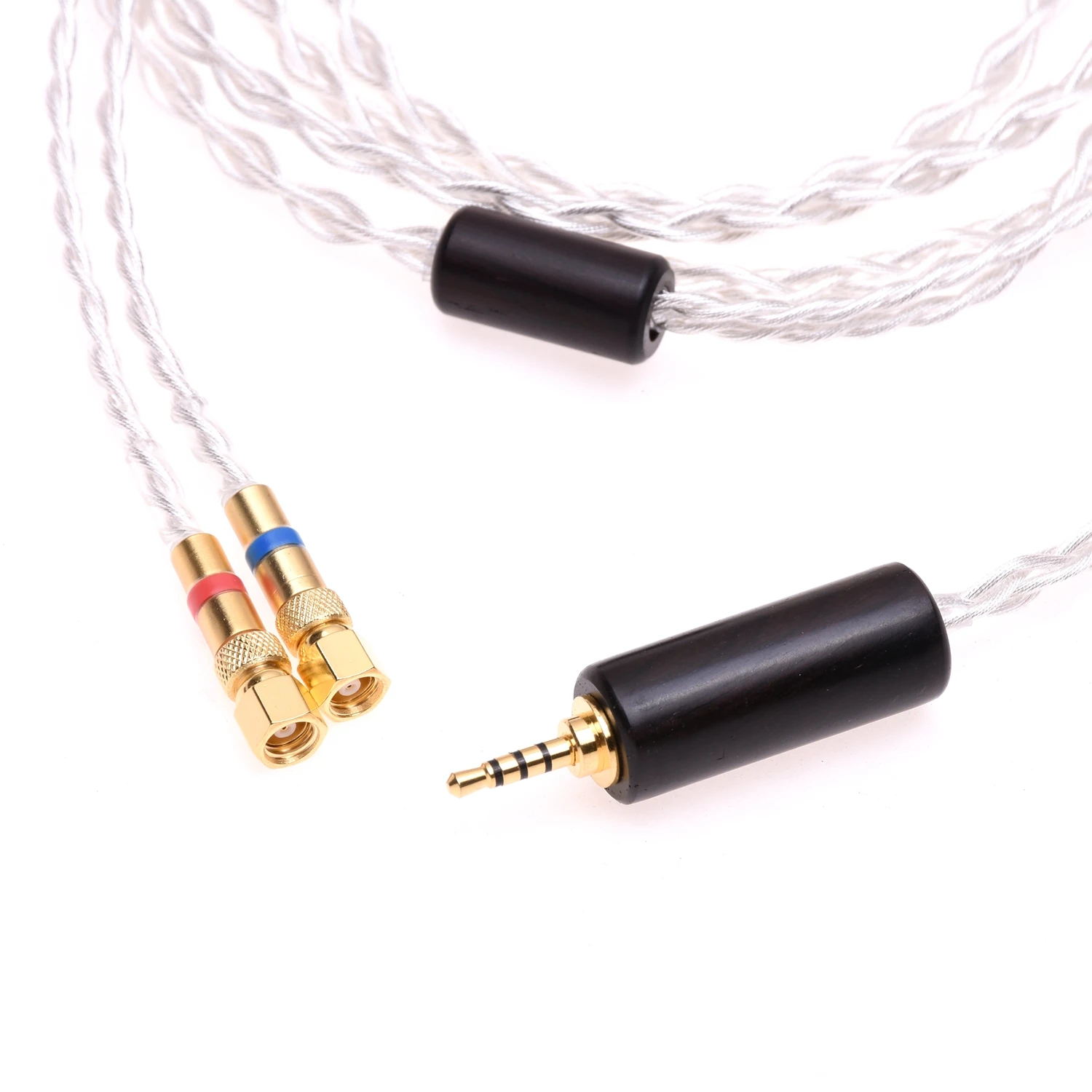 

4 Cores 6N OCC Silver Plated Headphones Upgrade Cable SMC for Hifiman He-5 He-6 He-300 He-400 He-500 HE560