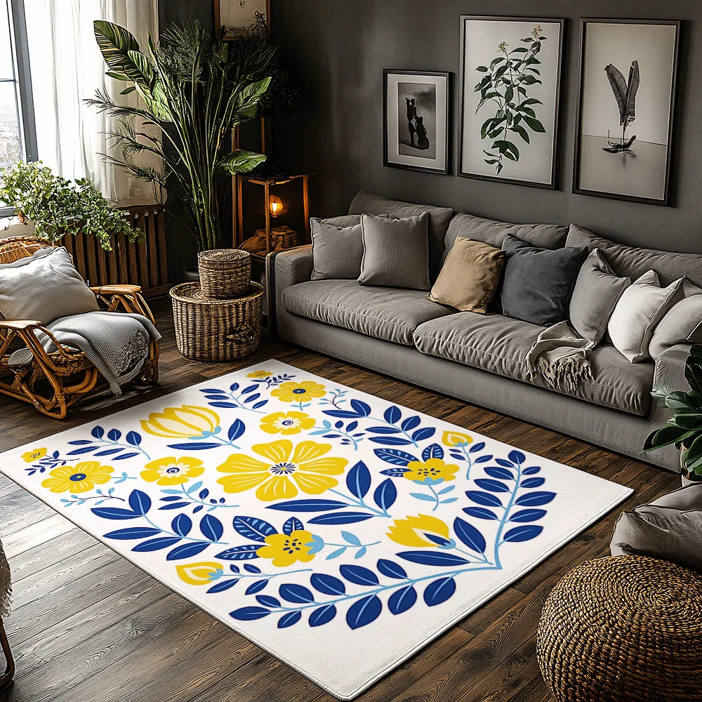 

Коврик с цветочным принтом для дома и улицы, моющийся входной коврик, нескользящий коврик для приветствия, домашний декор, кухонные коврики для фермерского дома, современный коврик