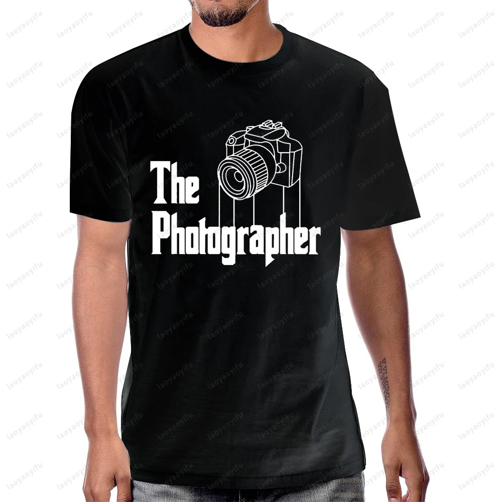 Photographer Design for Photography Lover T-Shirt Hip Hop Casual Fashion Loose Harajuku Man Tshirt Streetwear Hipster Cotton Tee