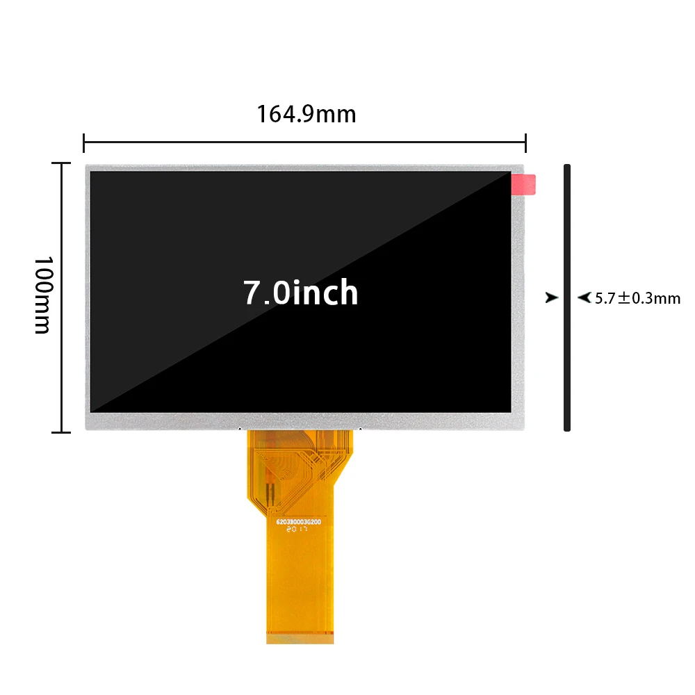 7 Inch 800x480 Resolution Innolux 50 Pin  TFT LCD Module RGB Screen Panel AT070TN94