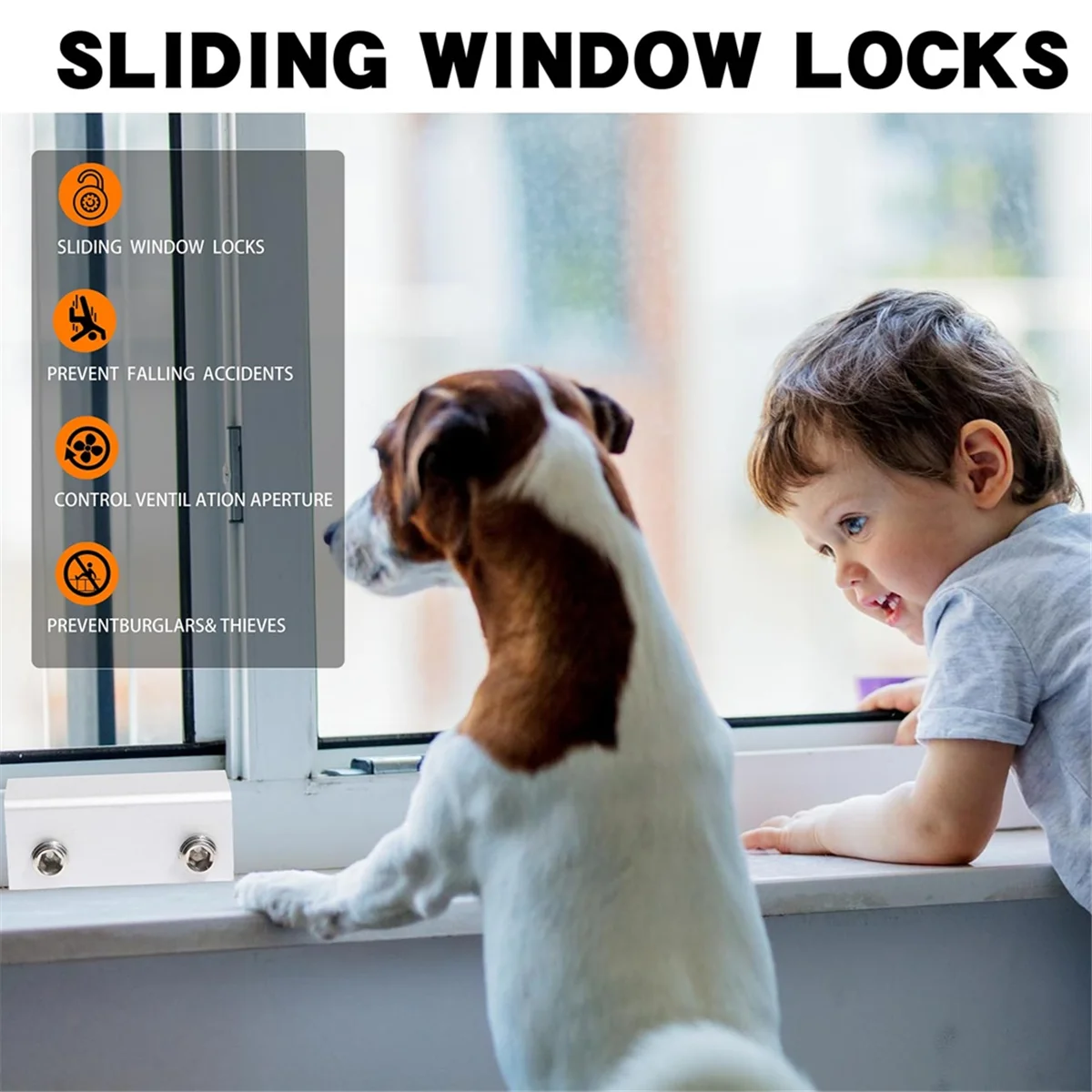 

ELBA_6 Sets Safety Window Lock, for Sliding Window and Sliding Doors