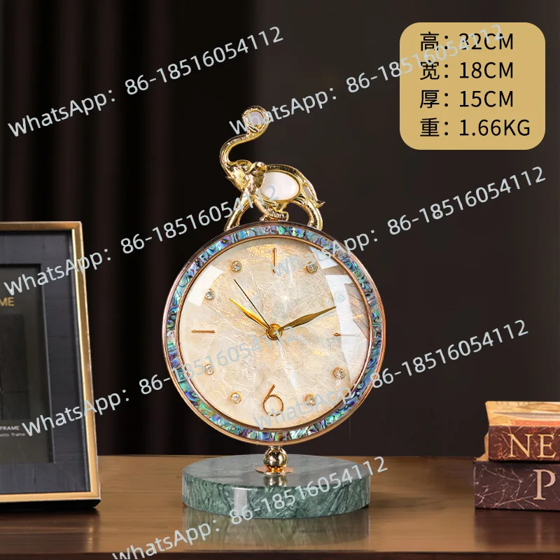New Seat Clock, High-end Pendulum, Desktop European Cabinet, Desktop Ornament, Living Room, High-end Clock