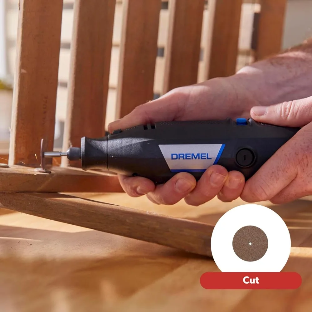 Versatile Speed Rotary Tool Kit with Single Attachment and 15 Accessories for Crafting and DIY Projects