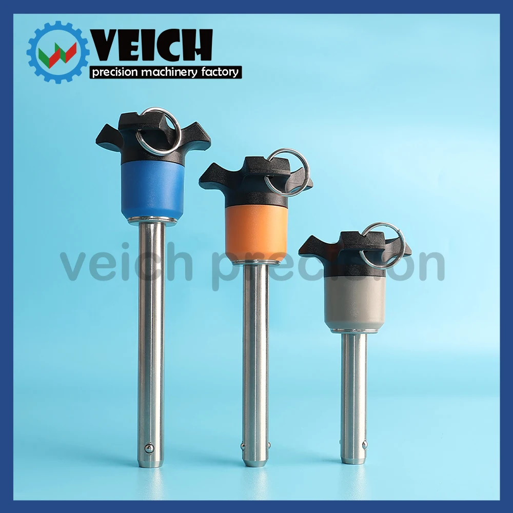 VEICH VCN120 Inch Size : D0.1875in~0.4735in Ball Lock Pin High Quality Stainlees Steel  Postioning Quick Release Pin