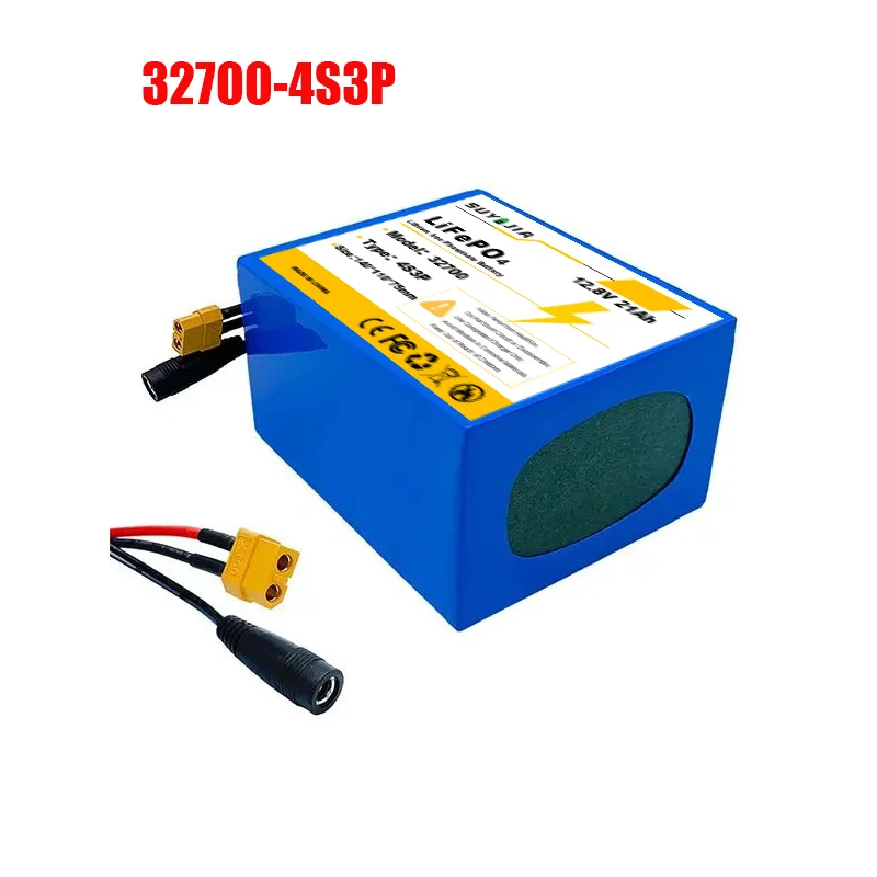 حزمة بطارية Lifepo4 12.8 فولت 32700 21000 مللي أمبير 4S3P مدمجة 40A BMS متوازن للقوارب الكهربائية وإمدادات الطاقة دون انقطاع