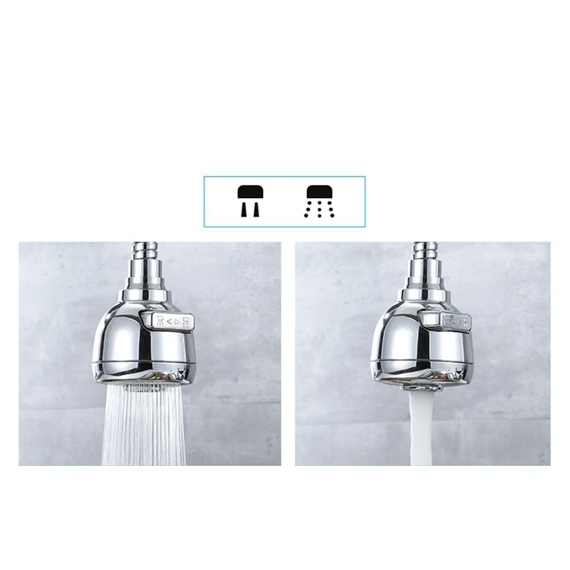 4PCS 360° Movable Kitchen Faucet Head Faucet Sprayer Head Replacement Anti -Splash Tap Booster Shower For Kitchen