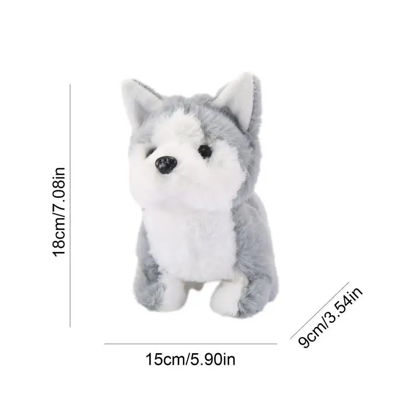 Electronic Interactive Dog Realistic Wagging Tail Robot Dog Plush Puppy Toy Electronic Interactive Pet Dog Perfect For Kids