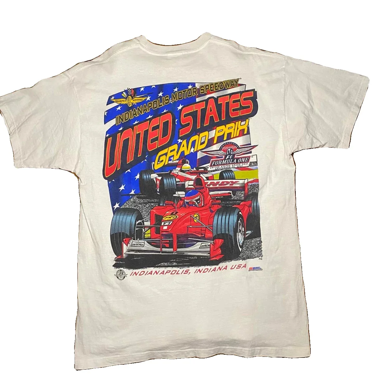 Vintage 2000  United States Grand Prix Indianapolis Motor Speedway Graphic T-Shirt Cotton Men Women Streetwear Tee