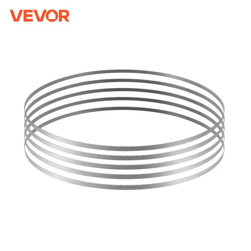 VEVOR Band Saw Blade 83.5x0.63x0.02in 5PCS/Pack Meat Bandsaw for Replace Carbon Steel Blade Meat Cutting for Commercial Bone Saw