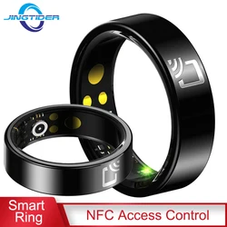 R20 NFC Access Control Smart Ring Ceramic Sheel 7MM Ultra Thin Ring Fitness Tracker IP68 Waterproof Health Monitor Finger Ring