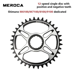 MEROCA 12 Speed MTB Bicycle Chainring Single Crankset 32T 34T 36T 38T Mountain Bike Narrow Wide Chainwheel for M7100 M8100 M9100