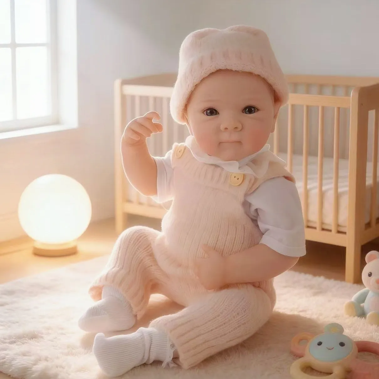 Bambola Reborn da 18 pollici (46 cm), realistica, in silicone a corpo intero lavabile, regalo per bambini