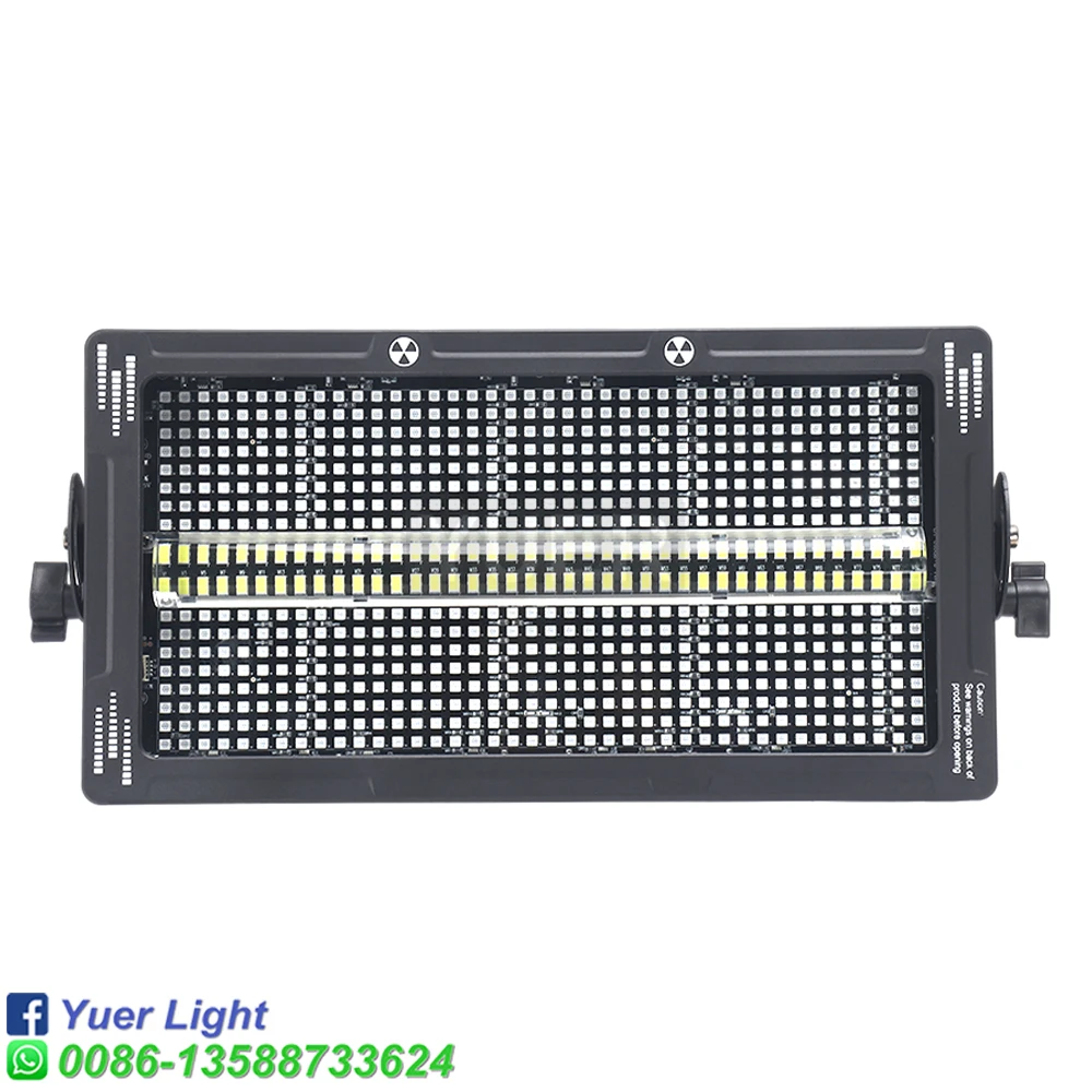 250W Strobe Light 8+8 segments RGB +White Wall Wash Lights Horse Racing Effect Flash High Brightness DMX512 DJ Wedding Xmas Bar