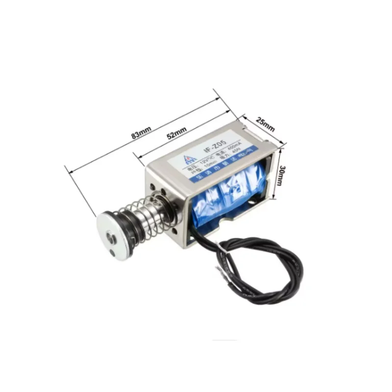 1pcs JF-Z05 DC12V/DC24V 0.4A 45N Pull Push Type Open Frame Solenoid Electromagnet