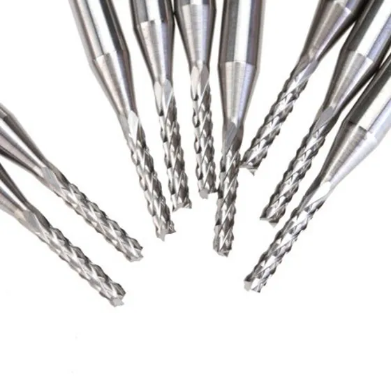 B45C 10 шт. фреза твердосплавная концевая фреза для печатных плат 1,5 мм