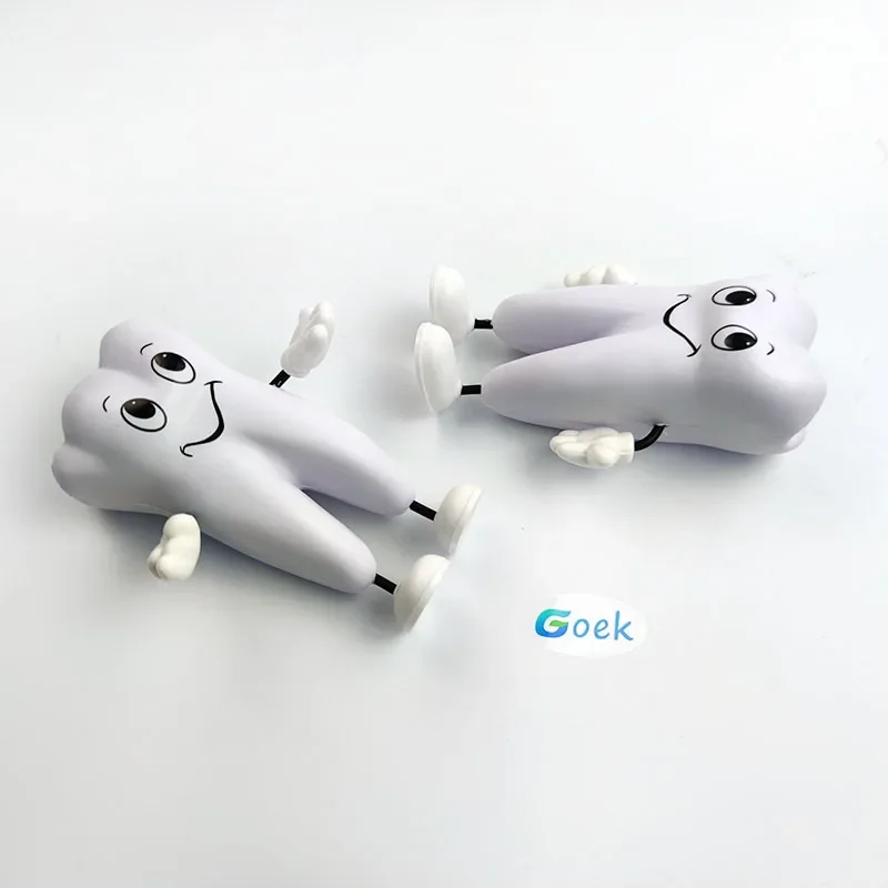 1 piece Tooth-figure Squeeze Toy Dental Clinic Dentistry Promotional Item Dentist Gift Soft PU Foam Model Shape 12.5cm