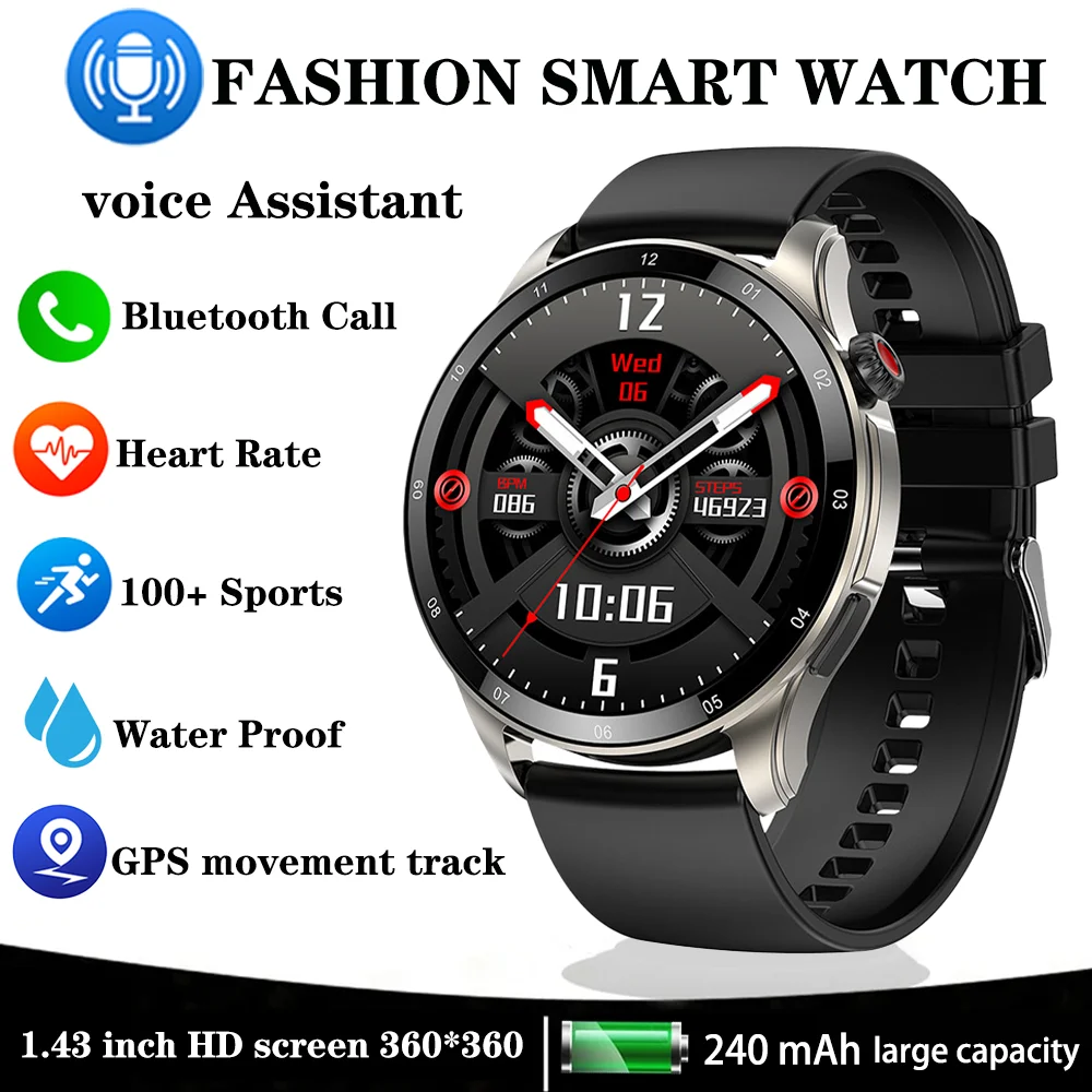 

Xiaomi Mijia GPS Sports Fitness Track Smart Watch Men Bluetooth Call Voice Assistant Heart Rate Monitor Waterproof Men's Watches