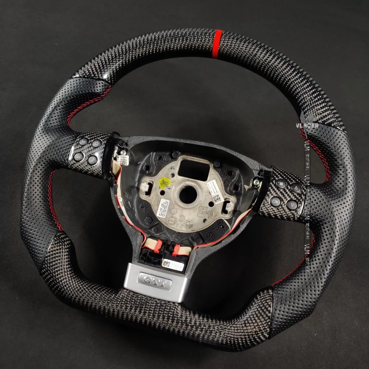 VLMCAR Carbon Fiber Steering Wheel Compatible For Volkswagen Golf 5 VW MK5 GTI DSG Hand Made Private Customization Spare Parts