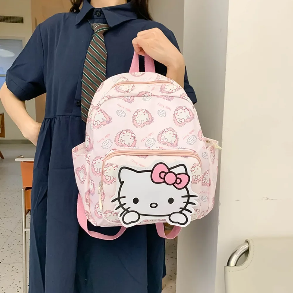 Sanrio cartoon Kulomi cute bag kindergarten pupils all-match class bag travel bag girl backpack lightweight fashion backpack