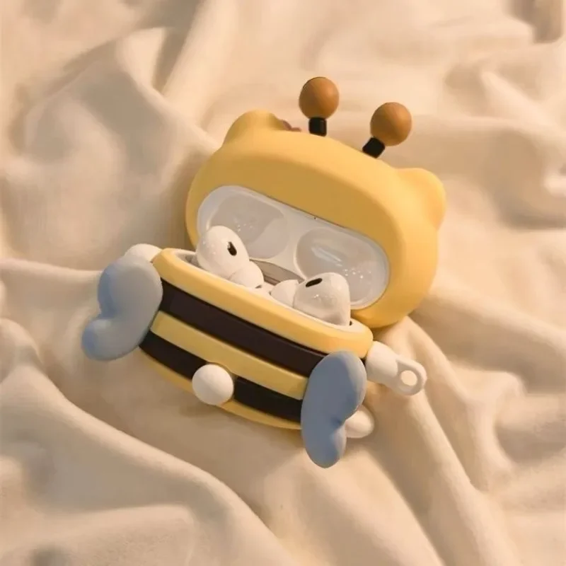 سانريو مرحبا كيتي سيليكون حقيبة سماعة الاذن ل Airpods 1 2 3 4 برو برو 2 حافظة صغيرة العسل غطاء قدر سماعات واقية