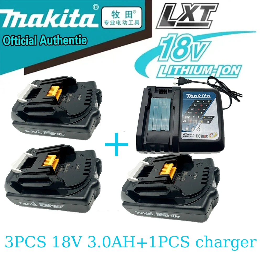 

100%NewGenuine Makita 18V Battery Rechargeable Battery 3.0Ah BL1830B BL1840 BL1840B BL1850 BL1850B 18650 LXT400 Power Tool