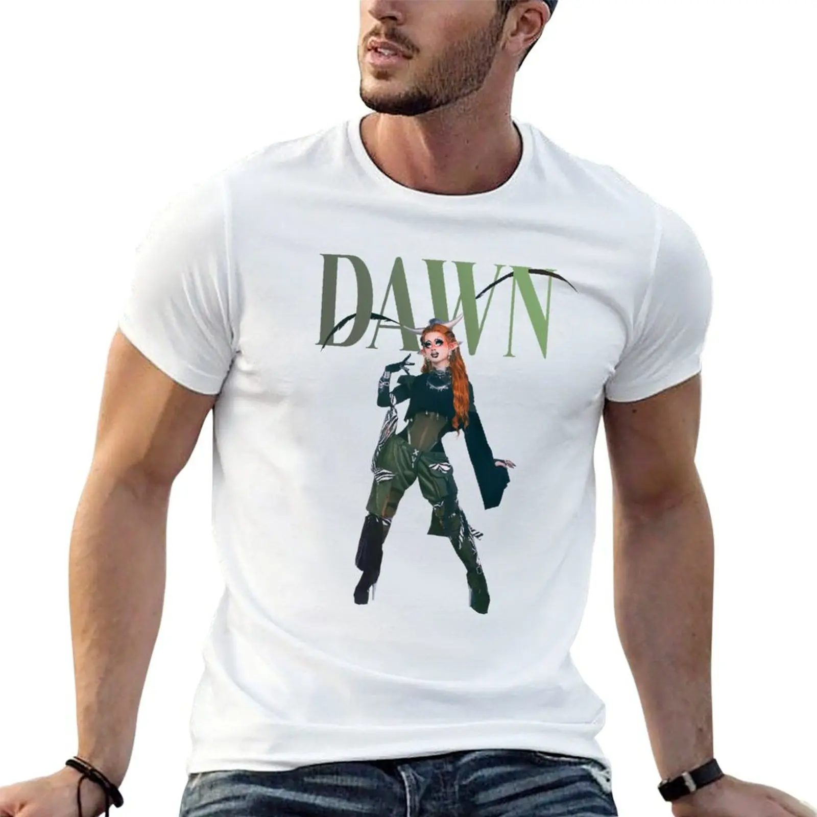 DAWN T-Shirt Soft Casual Short Sleeve Cotton Tee