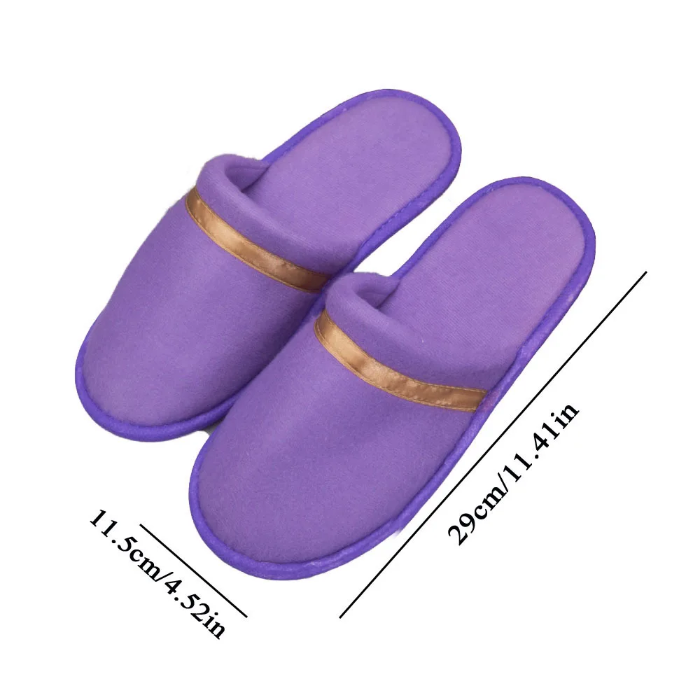 Hot Sale!Coral Fleece Slippers Travel SPA Hotel Non-slip Slippers Women Men All-inclusive Slippers Flip Flop Home Guest Slippers