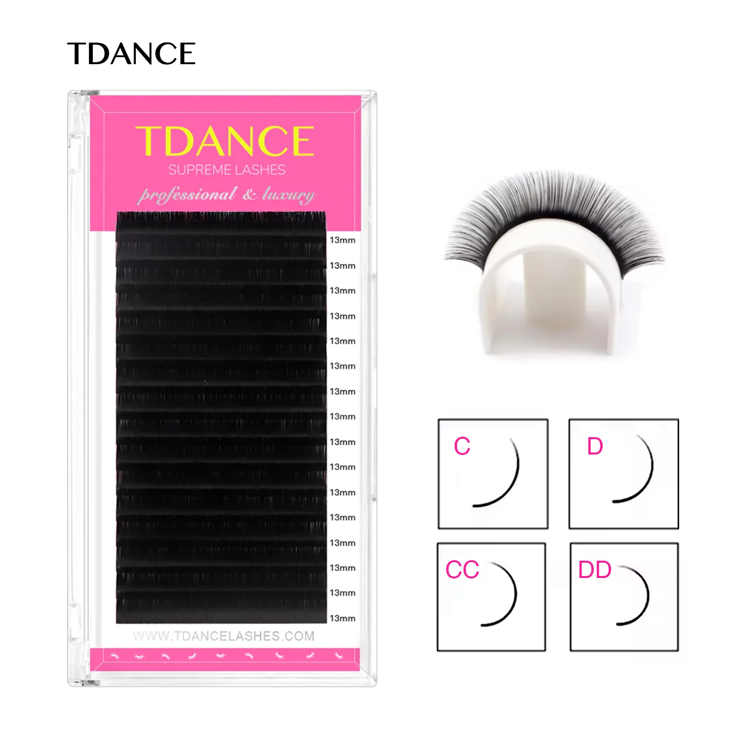 TDANCE Soft Faux Mink Individual Eyelash Extensions Professional Maquiagem Cilios Volume Lashes Salon Makeup Eyelash Extension