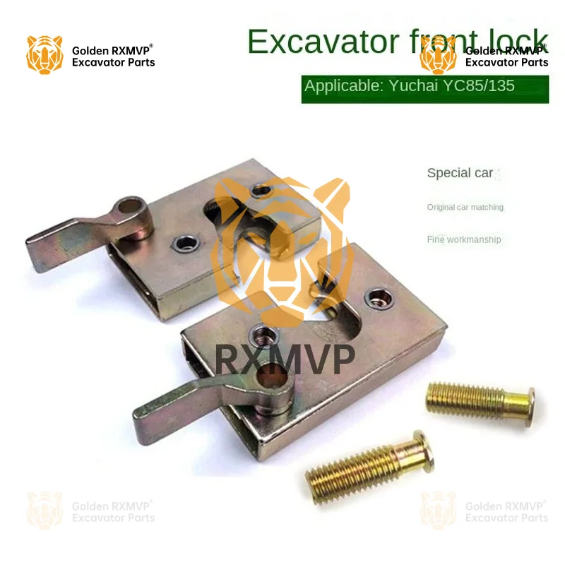 For Excavator accessories suitable for Yuchai yc85 yc135-8-6 front windshield lock front window lock front lock frame lock