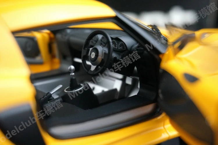 Autoart 1:18 Exige S 옐로우 합금 풀 오픈 시뮬레이션 한정판, 합금 금속 정적 자동차 모델 장난감