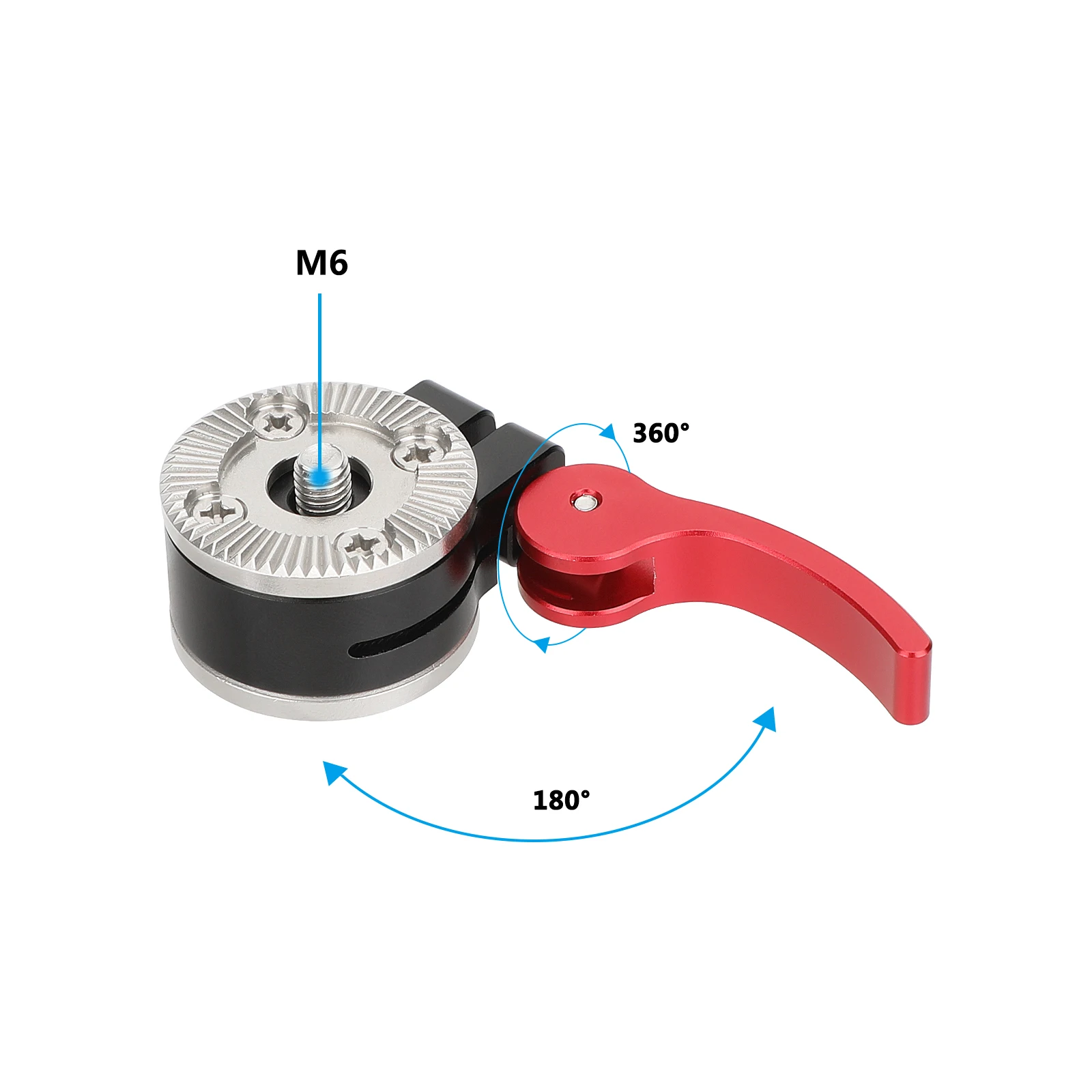 HDRIG Camera Quick Adjust ARRI Rosette Adapter with M6 Female and Male Mounts For Cage Rig Accessories