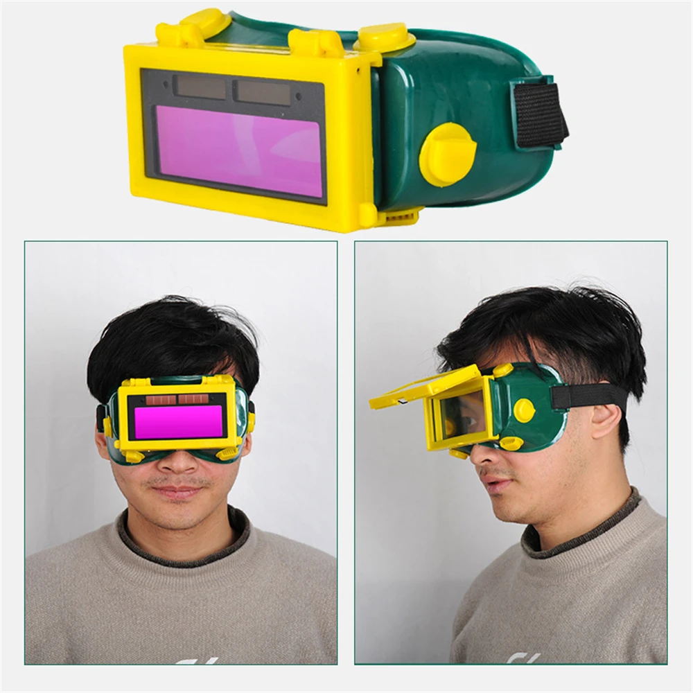 Gafas de soldadura Tig de arco de argón, energía Solar, oscurecimiento automático, máscara de soldador, casco especial, gafas antideslumbrantes, herramientas de seguridad