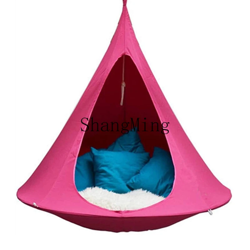 

HJ Outdoor Indoor Courtyard Hammock Swing Butterfly Chair Hanging Homestay Attractions Hanging Cage Lazy Hanging Blue Sky Tent