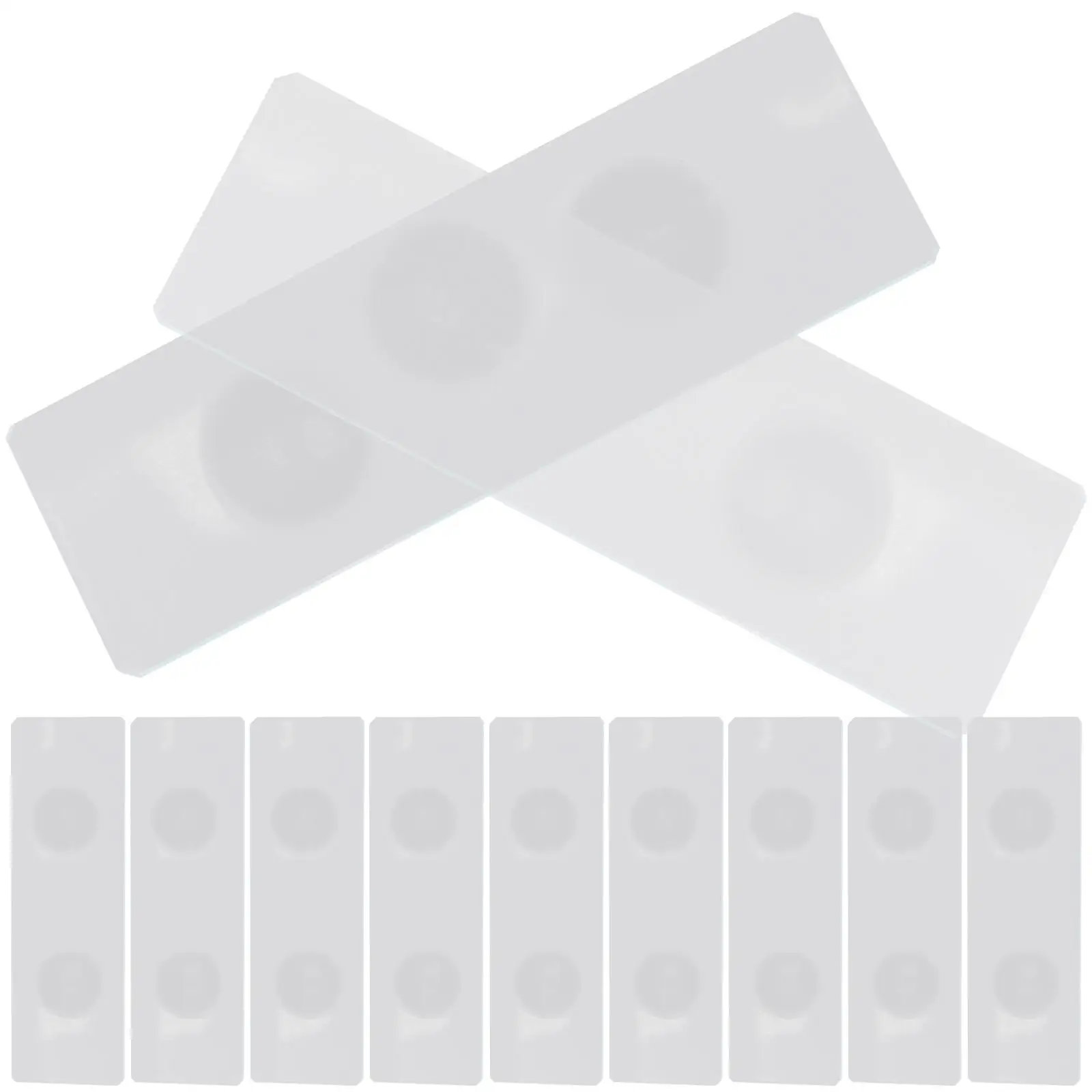 

50 pcs Double Concave Microscope Slides Glass Laboratory Specimen Observation Teaching Equipment Scientific Tools