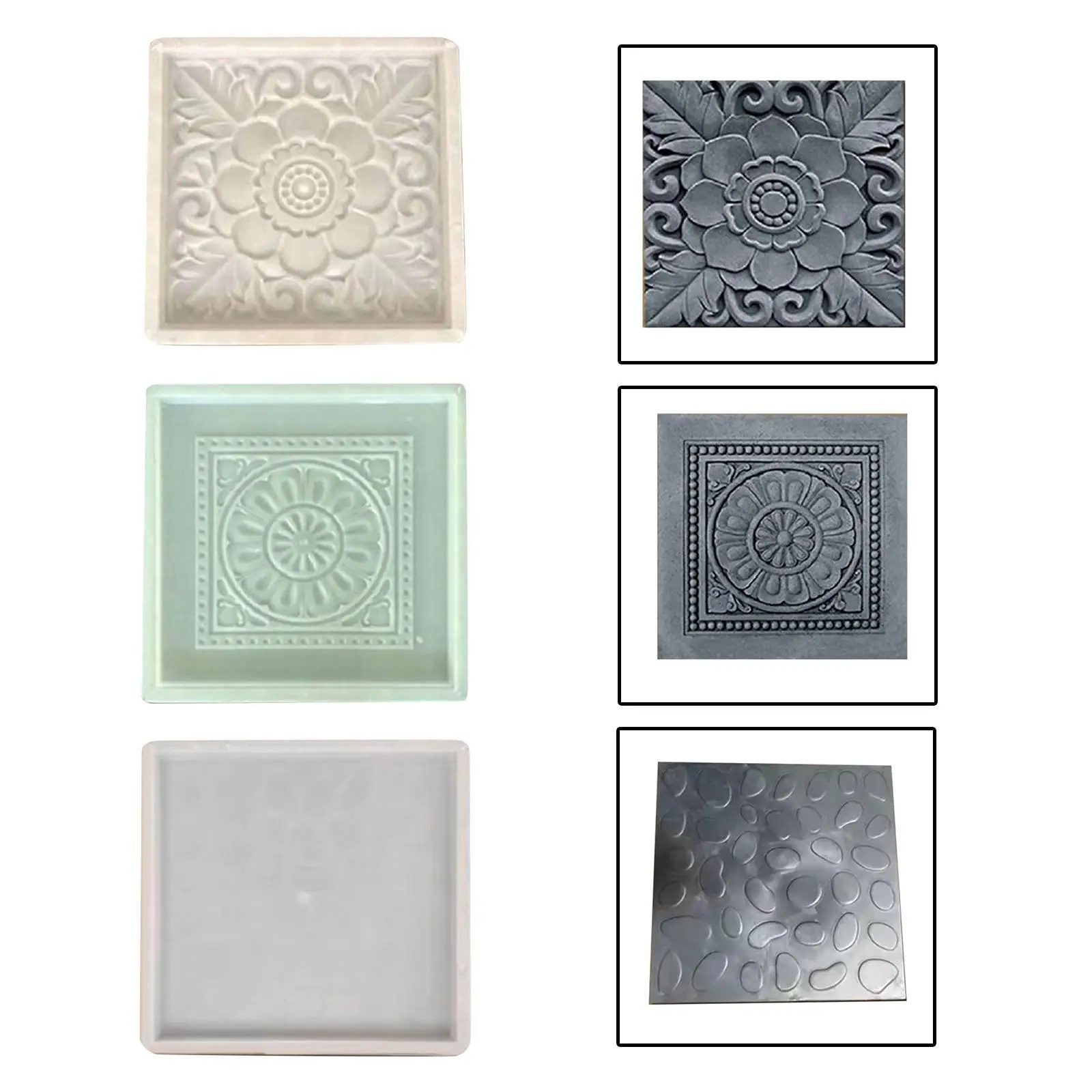Paving Brick Maker Stepping Stone Non Stick DIY Pavement Path Maker for Pavement Patio Stepping Stones Outdoor Backyard Fence