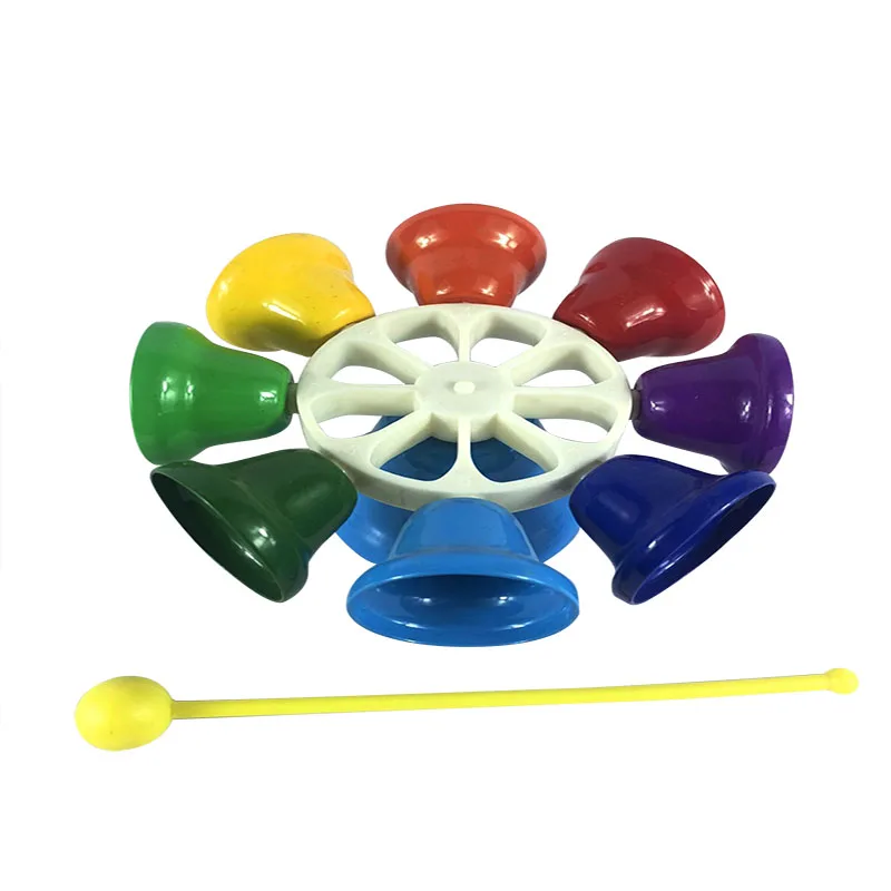 

Children's percussion eight-tone lesson bell touch melody press