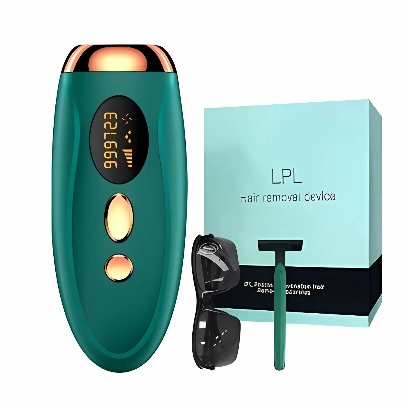 Advanced IPL Hair Removal Flashes - Permanent Photon Rejuvenation Pulse, Painless Laser Epilator for Smooth Skin on Body & Face