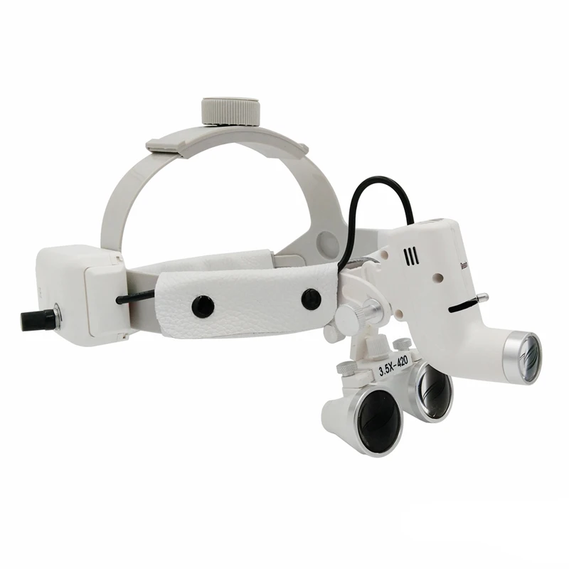 

2.5X 3.5X Dental 5w Headlamp Medical Loupes Magnifier Wireless Surgical Headlight For Dental Operation