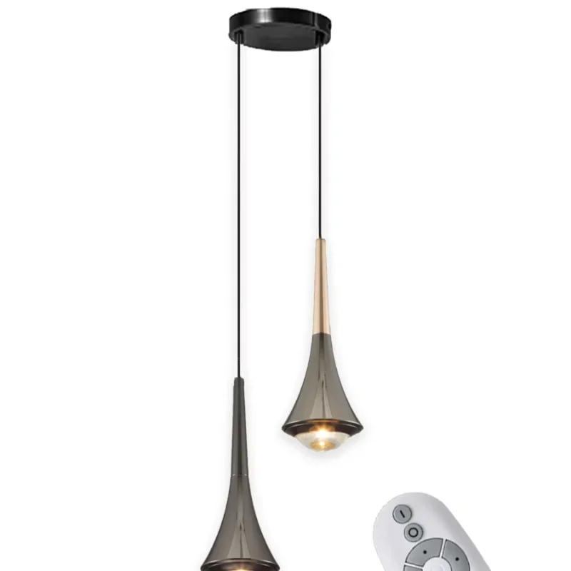LED Pendant Lights Dual-light combination 2.4G Wireless Remote Control Stepless Dimming Color Temperature Droplight Fixture