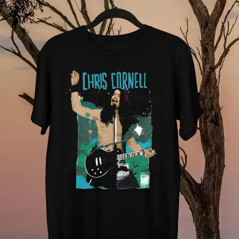 Chris Cornell Guitar Man Concert Rock T-Shirt