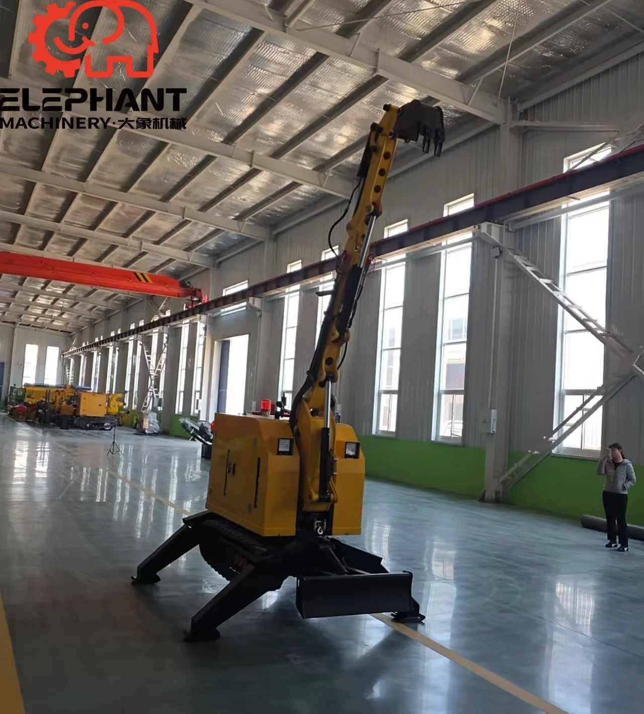 Factory Direct Sales Steel Slag Cleaning Robot Working Radius Rotation Boom Demolition