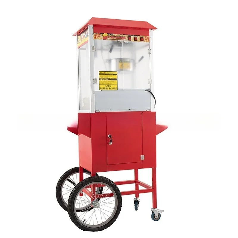 Commercial Making hine With Cart Wheels & 8 Ounce Kettle Hotel Home Movie Theater for Sale Snacks Popcorn Maker