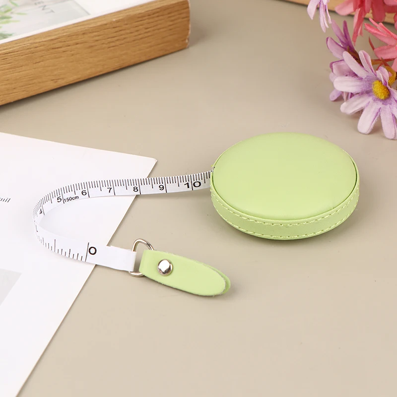 National Trendy Printed Leather Tape Measure Retractable Measurement Clothing Mini Tape Measure Creative Small Gift Soft Ruler